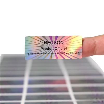Hologram sikkerhedsforseglingsetiketter Anti Counterfeit